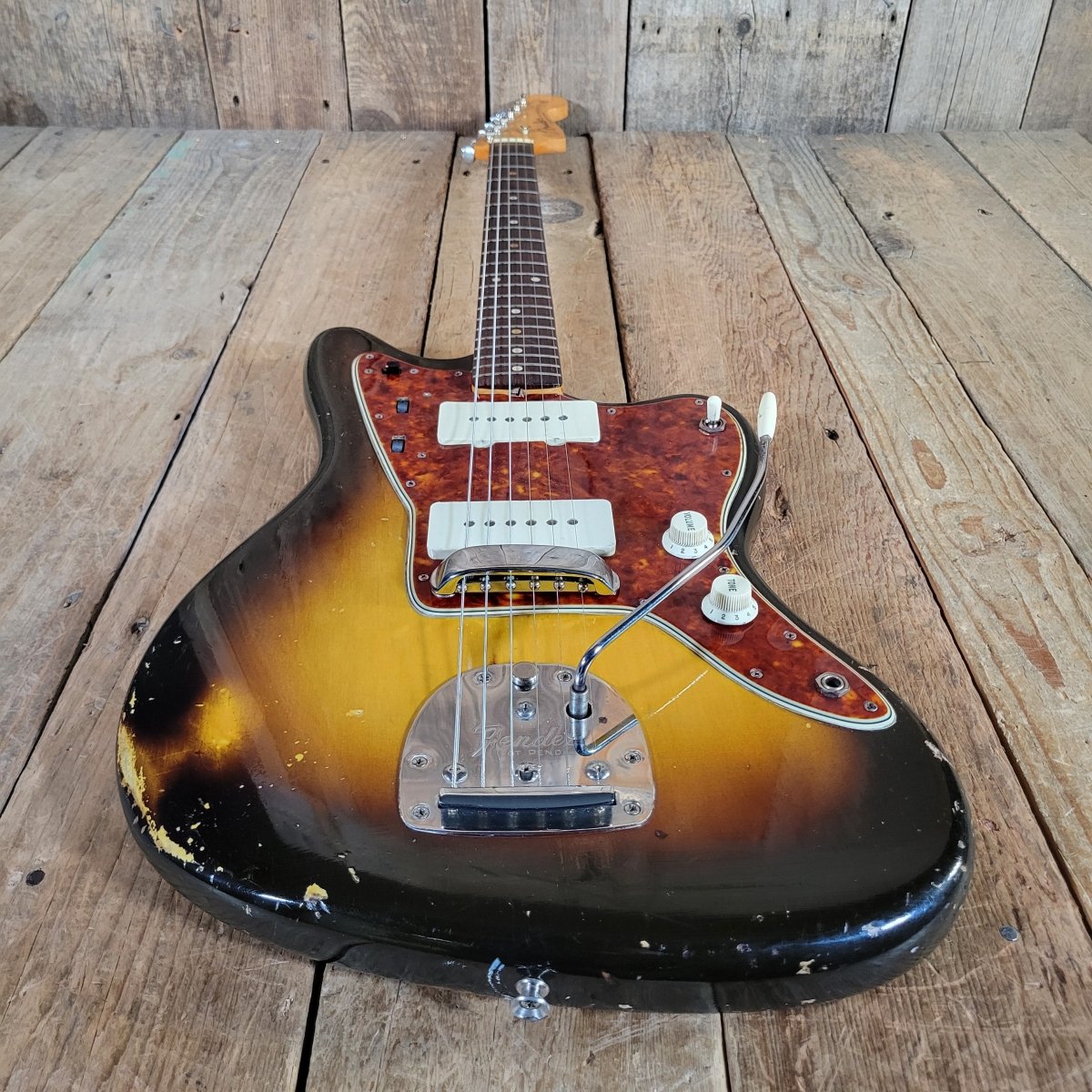 Fender 1960 Jazzmaster Sunburst Pre - CBS Slab Board Excellent - Mahar's Vintage Guitars