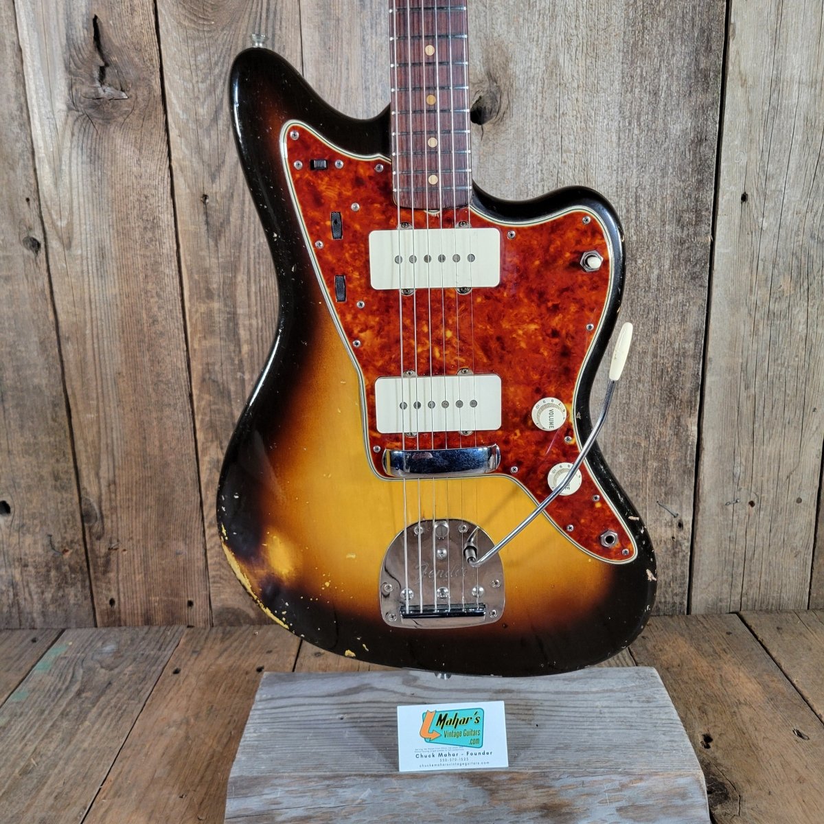 Fender 1960 Jazzmaster Sunburst Pre - CBS Slab Board Excellent - Mahar's Vintage Guitars