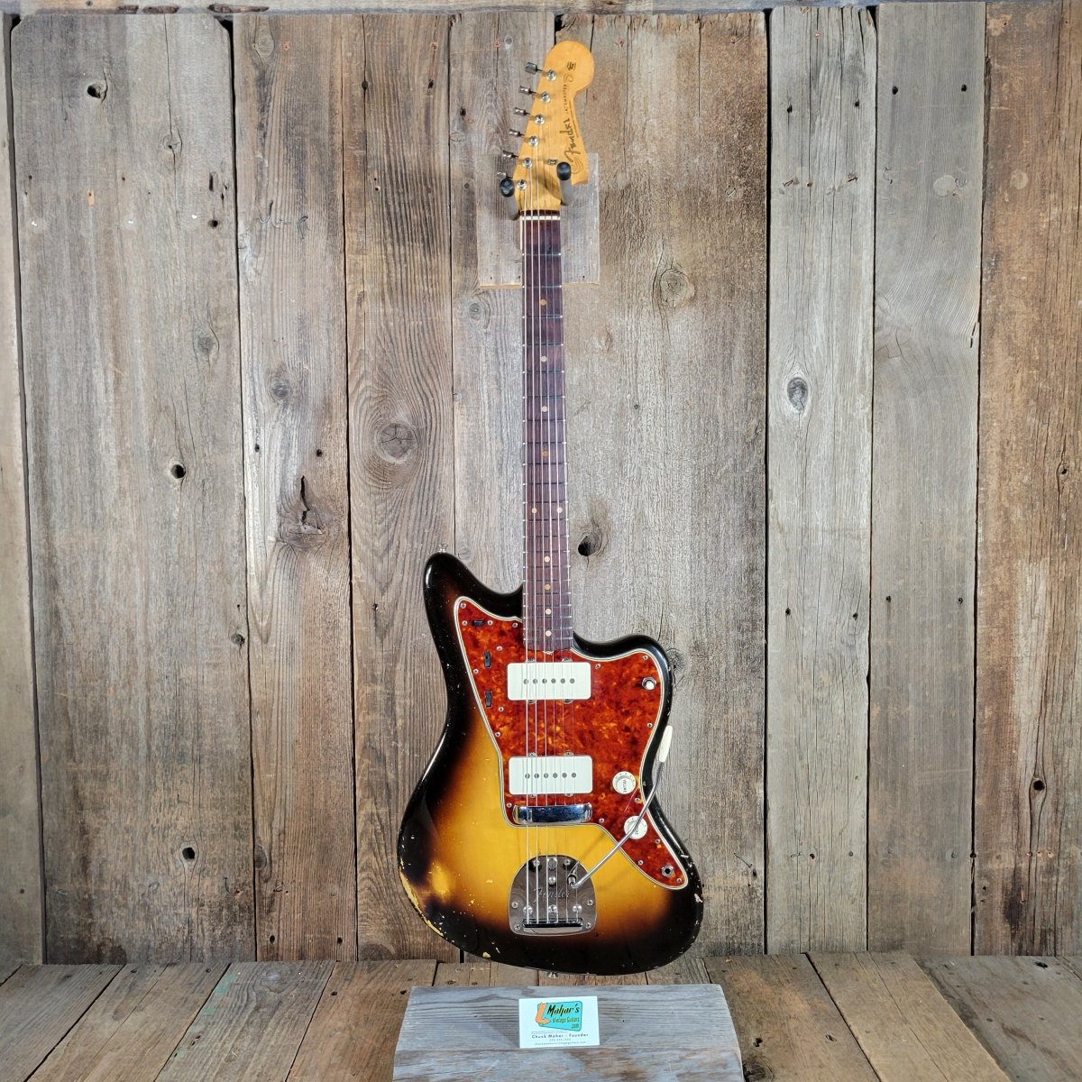 Fender 1960 Jazzmaster Sunburst Pre - CBS Slab Board Excellent - Mahar's Vintage Guitars