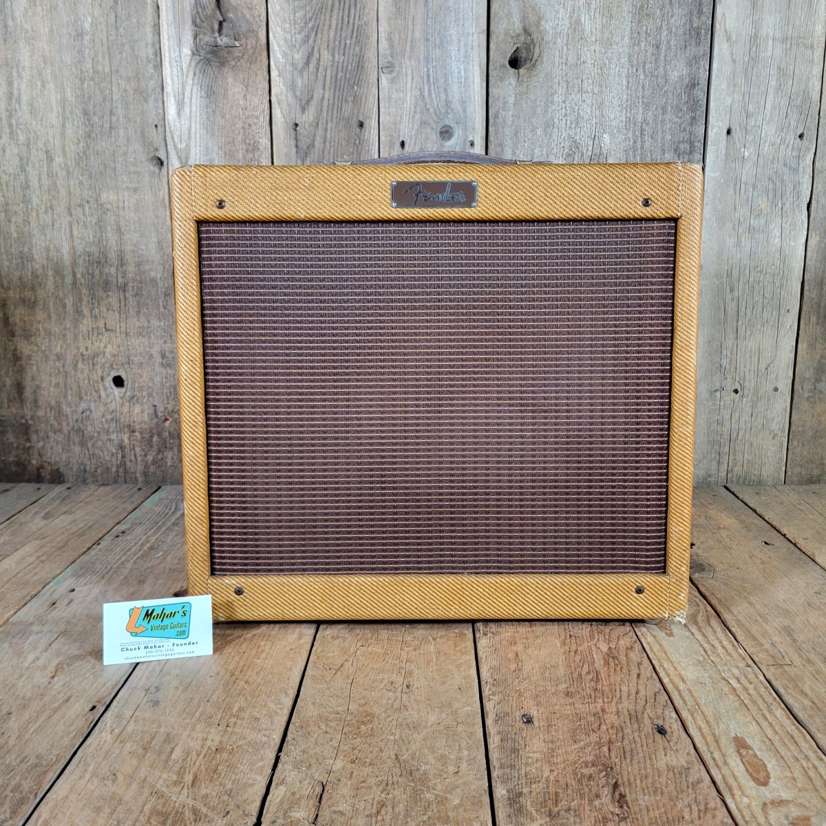 Fender 1960 Princeton 5F2 - A Tweed All Original Aside From Repro Handle, Excellent - Mahar's Vintage Guitars