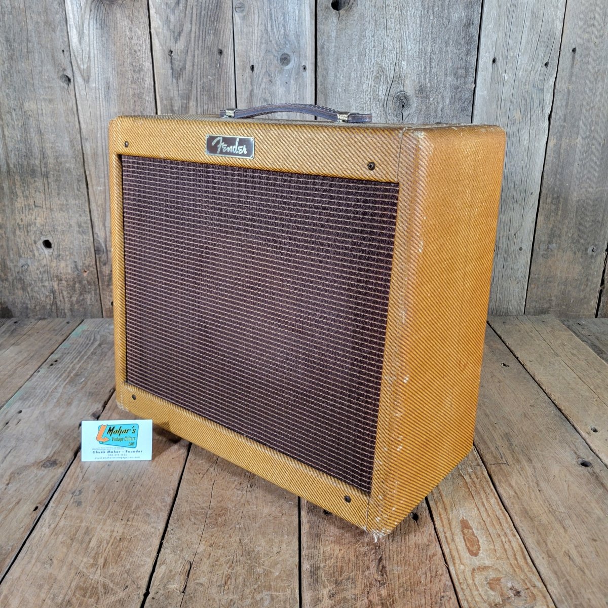 Fender 1960 Princeton 5F2 - A Tweed All Original Aside From Repro Handle, Excellent - Mahar's Vintage Guitars