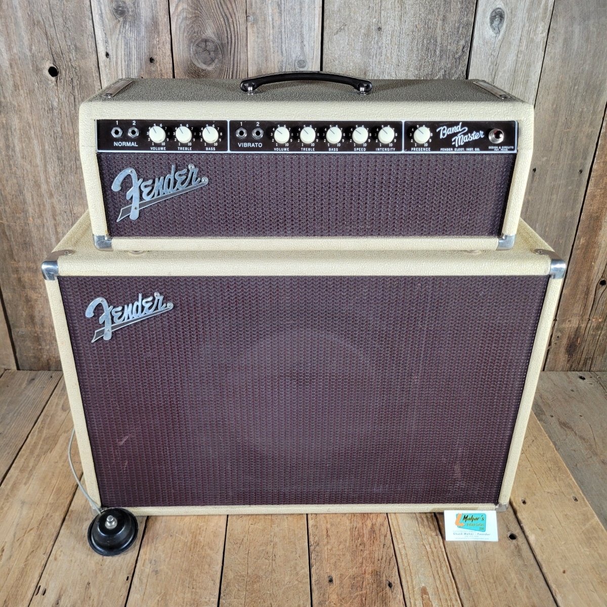 Fender 1961 Bandmaster 6G7 Vintage Amp w/ Tone Ring Cab - Mahar's Vintage Guitars