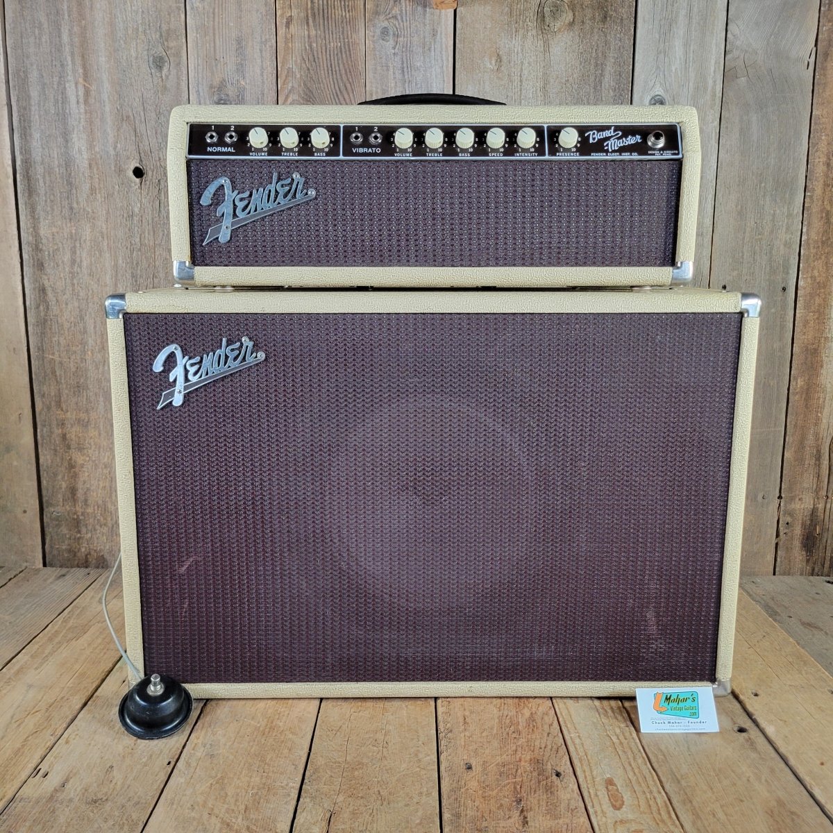 Fender 1961 Bandmaster 6G7 Vintage Amp w/ Tone Ring Cab - Mahar's Vintage Guitars