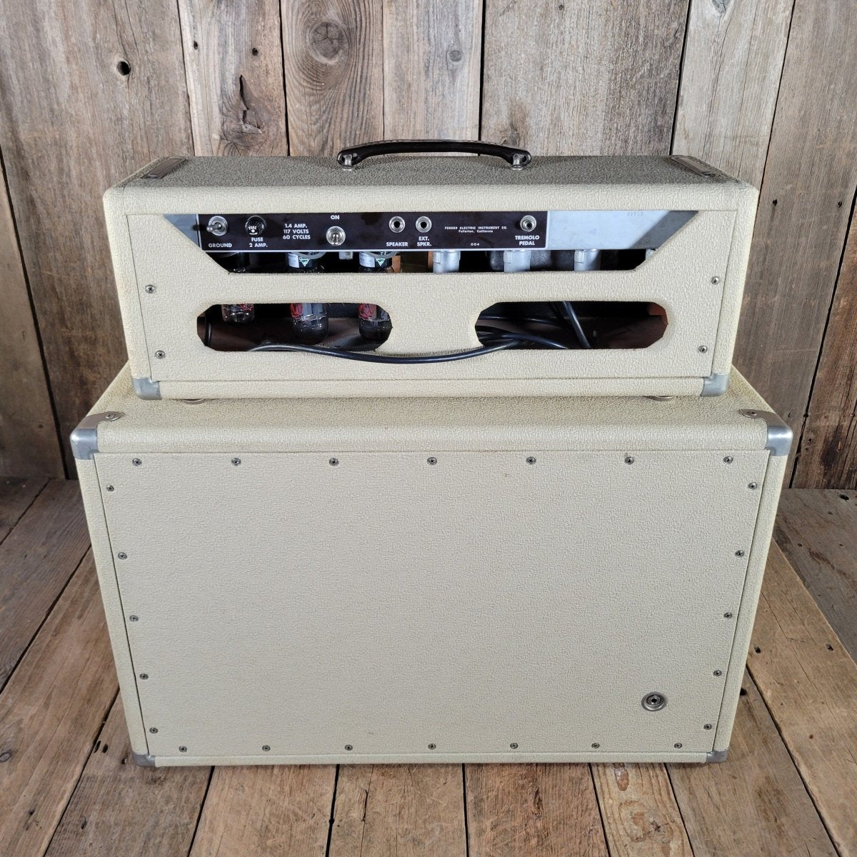 Fender 1961 Tremolux 6G9 - A Blonde Tone Ring Cabinet Serviced w/ Orig Covers - Mahar's Vintage Guitars