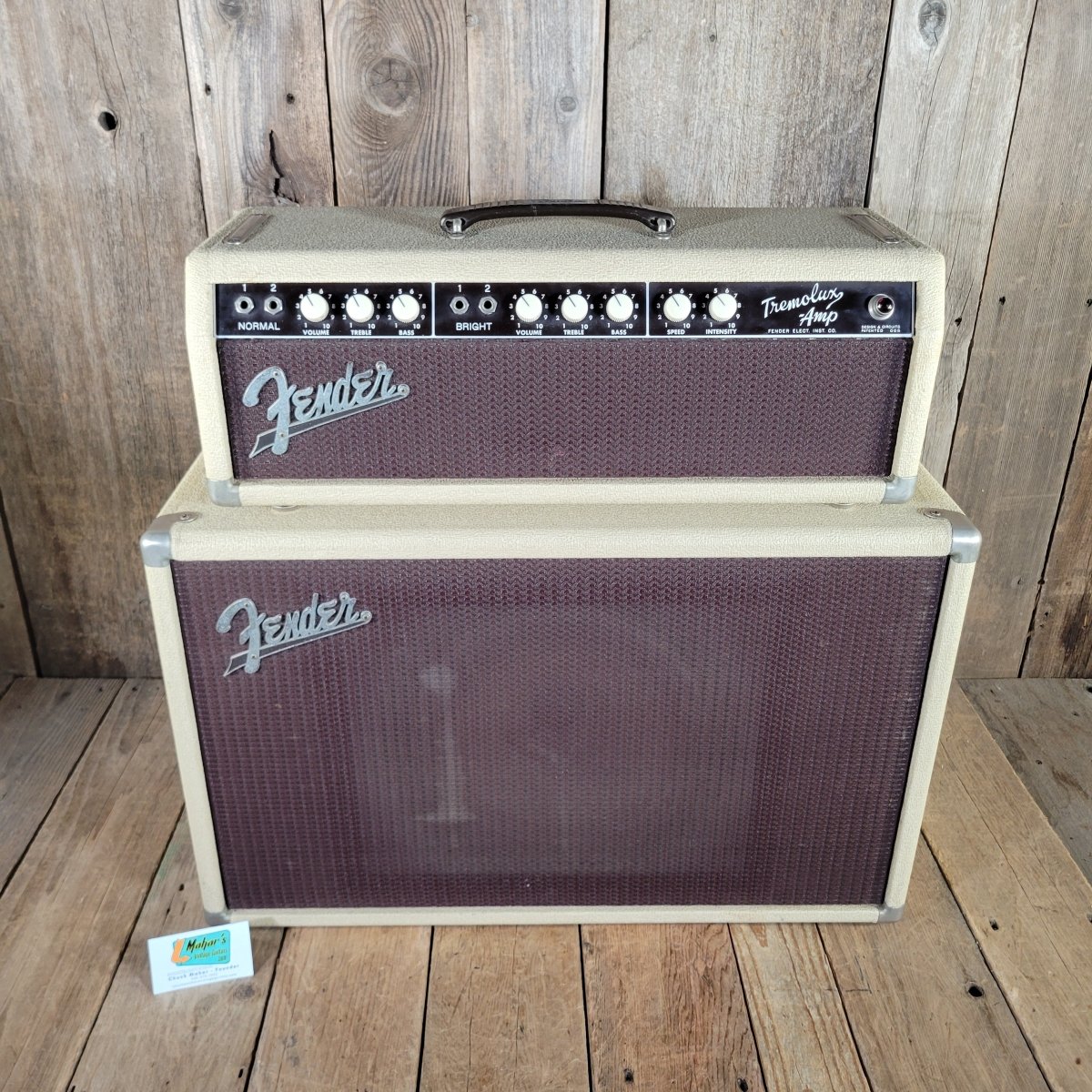 Fender 1961 Tremolux 6G9 - A Blonde Tone Ring Cabinet Serviced w/ Orig Covers - Mahar's Vintage Guitars