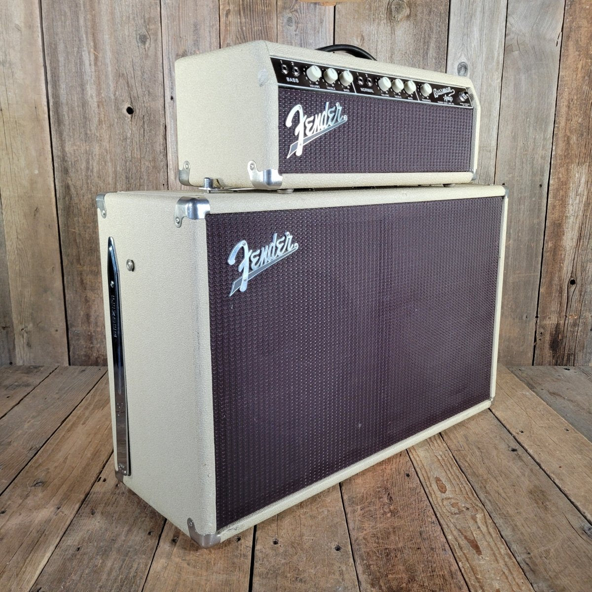 Fender 1962 Bassman 6G6 - B Blonde Head 2x12 Cab Serviced - Mahar's Vintage Guitars