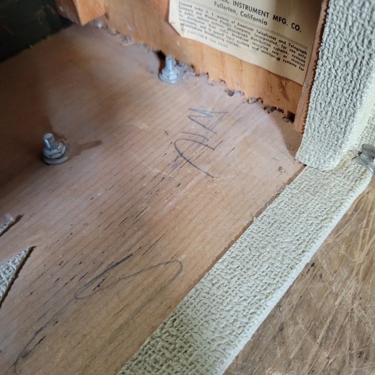 Fender 1962 Bassman 6G6 - B Blonde Head 2x12 Cab Serviced - Mahar's Vintage Guitars