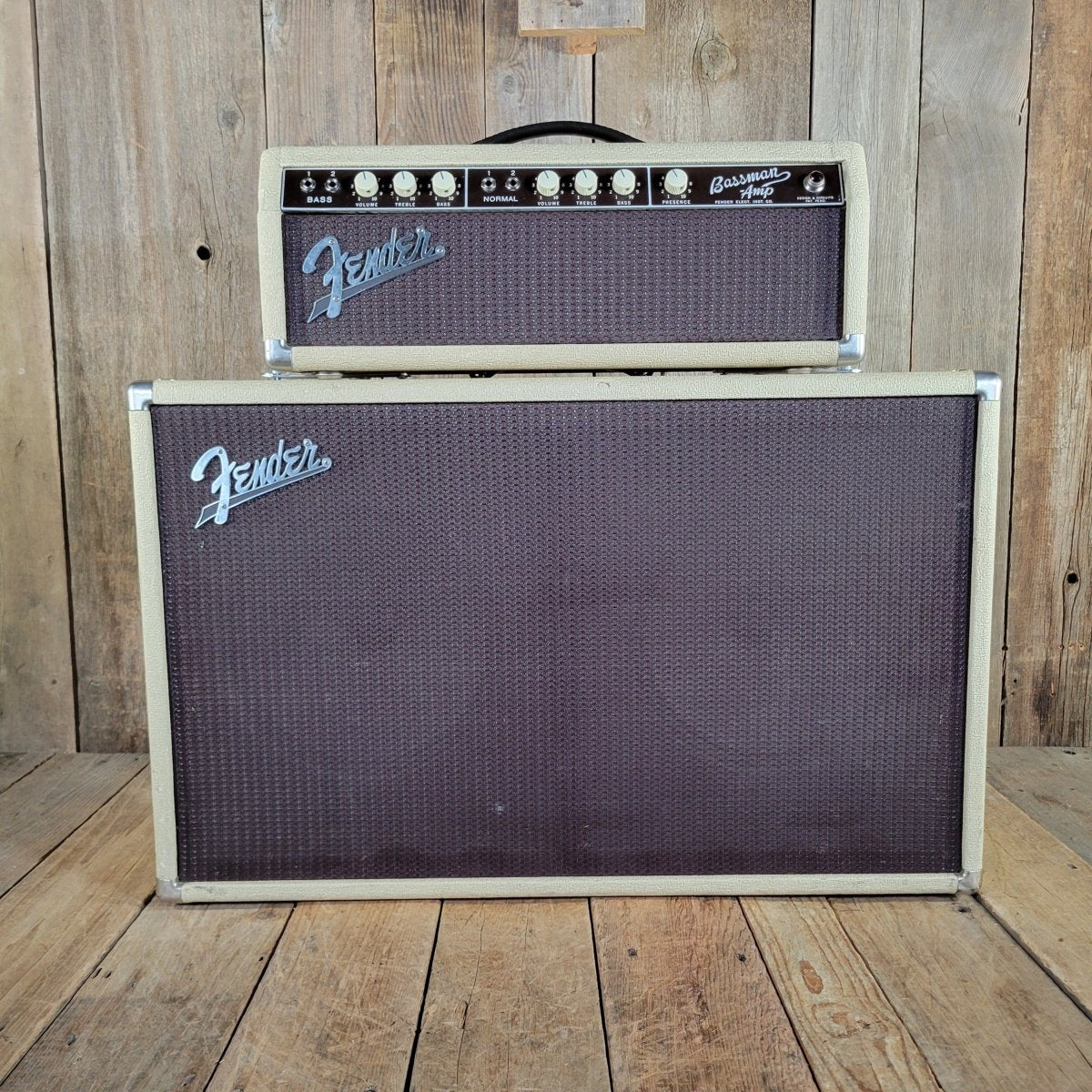 Fender 1962 Bassman 6G6-B Blonde Piggyback Head & Cab | Mahar's