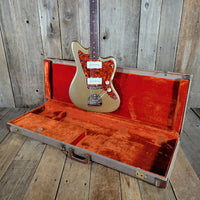 Fender 1962 Jazzmaster Slab Board Pre CBS Joe Riggio Refinish Shoreline Gold Slab Board - Mahar's Vintage Guitars