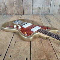 Fender 1962 Jazzmaster Slab Board Pre CBS Joe Riggio Refinish Shoreline Gold Slab Board - Mahar's Vintage Guitars