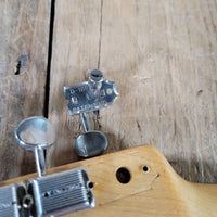 Fender 1962 Jazzmaster Slab Board Pre CBS Joe Riggio Refinish Shoreline Gold Slab Board - Mahar's Vintage Guitars