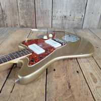 Fender 1962 Jazzmaster Slab Board Pre CBS Joe Riggio Refinish Shoreline Gold Slab Board - Mahar's Vintage Guitars