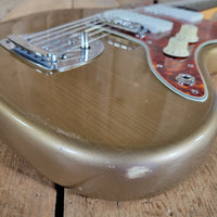 Fender 1962 Jazzmaster Slab Board Pre CBS Joe Riggio Refinish Shoreline Gold Slab Board - Mahar's Vintage Guitars