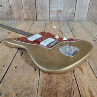 Fender 1962 Jazzmaster Slab Board Pre CBS Joe Riggio Refinish Shoreline Gold Slab Board - Mahar's Vintage Guitars