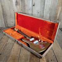 Fender 1962 Jazzmaster Slab Board Pre CBS Joe Riggio Refinish Shoreline Gold Slab Board - Mahar's Vintage Guitars