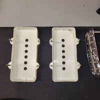 Fender 1962 Jazzmaster Slab Board Pre CBS Joe Riggio Refinish Shoreline Gold Slab Board - Mahar's Vintage Guitars