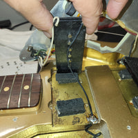 Fender 1962 Jazzmaster Slab Board Pre CBS Joe Riggio Refinish Shoreline Gold Slab Board - Mahar's Vintage Guitars