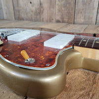 Fender 1962 Jazzmaster Slab Board Pre CBS Joe Riggio Refinish Shoreline Gold Slab Board - Mahar's Vintage Guitars