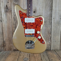 Fender 1962 Jazzmaster Slab Board Pre CBS Joe Riggio Refinish Shoreline Gold Slab Board - Mahar's Vintage Guitars