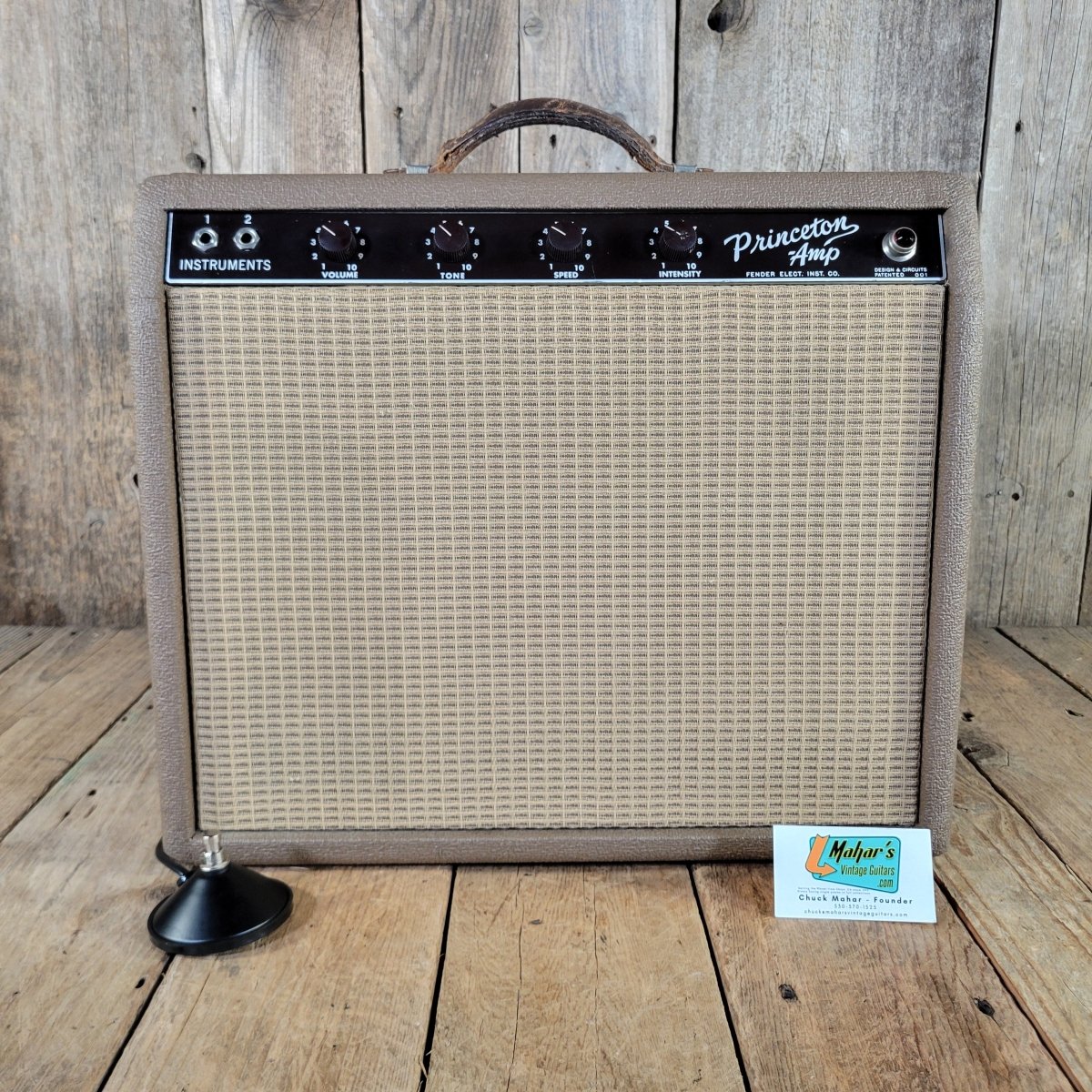 Fender 1962 Princeton 6G2 Brown Serviced Excellent - Mahar's Vintage Guitars