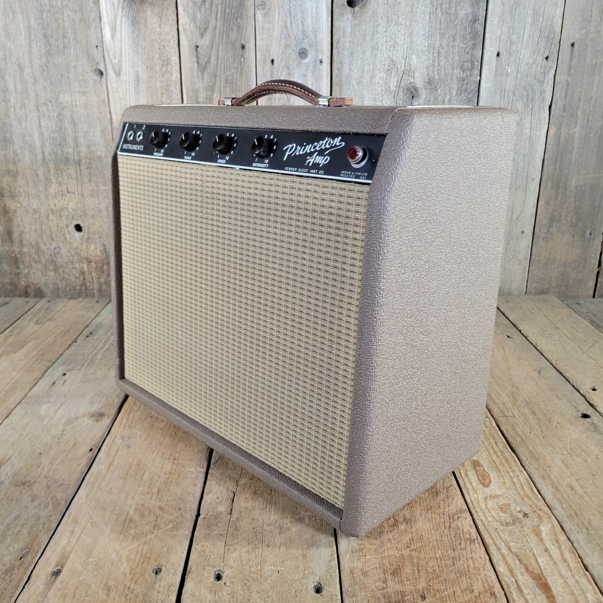 Fender 1962 Princeton 6G2 Brown Tolex w/ footswitch Near Mint - Mahar's Vintage Guitars