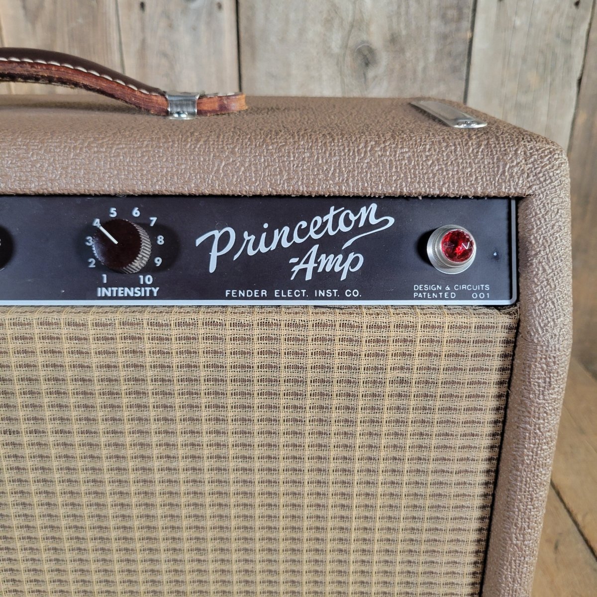 Fender 1962 Princeton 6G2 Brown Tolex w/ footswitch Near Mint - Mahar's Vintage Guitars