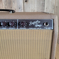 Fender 1962 Super 6G4-A Brown Pre-CBS 2x10 Amp, 100% Original, Near Mint - Mahar's Vintage Guitars