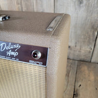 Fender 1963 Deluxe 6G3 Brown Pre CBS Guitar Amp, Service, Near Mint - Mahar's Vintage Guitars