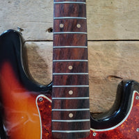 Fender 1963 Precision Bass Sunburst Refinished w/ Modern Hard Case - Mahar's Vintage Guitars