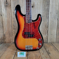 Fender 1963 Precision Bass Sunburst Refinished w/ Modern Hard Case - Mahar's Vintage Guitars