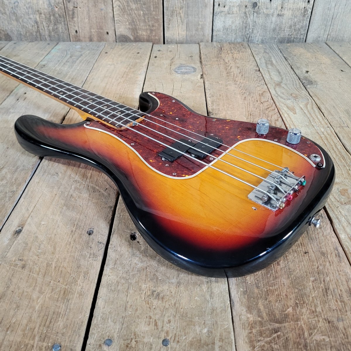 Fender 1963 Precision Bass Sunburst Refinished w/ Modern Hard Case - Mahar's Vintage Guitars
