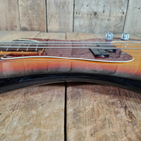 Fender 1963 Precision Bass Sunburst Refinished w/ Modern Hard Case - Mahar's Vintage Guitars