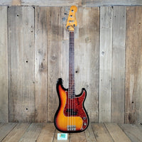 Fender 1963 Precision Bass Sunburst Refinished w/ Modern Hard Case - Mahar's Vintage Guitars