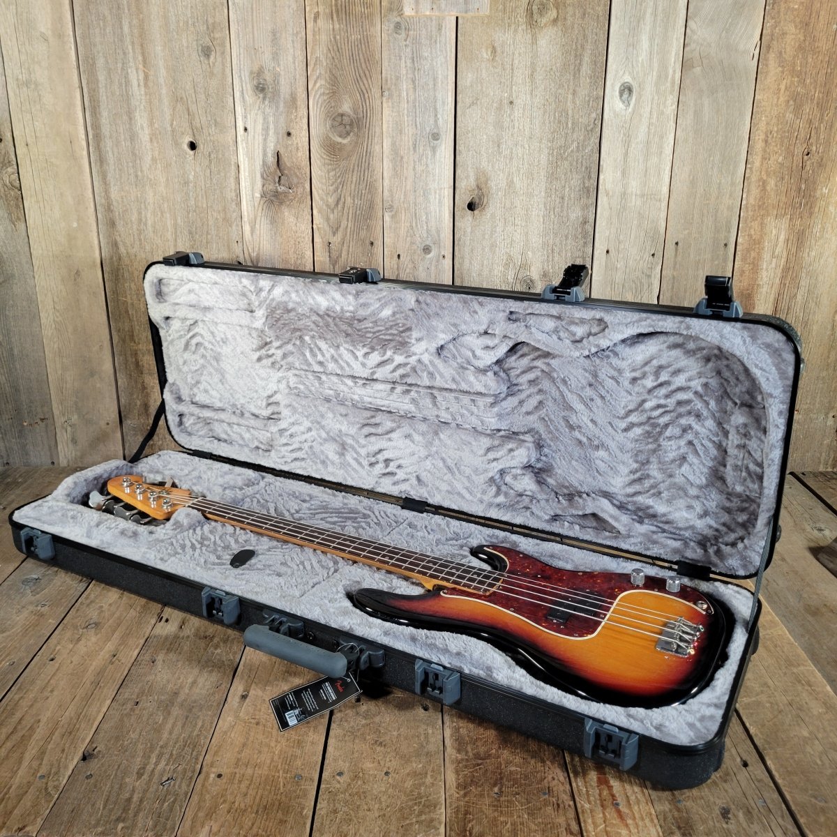 Fender 1963 Precision Bass Sunburst Refinished w/ Modern Hard Case - Mahar's Vintage Guitars