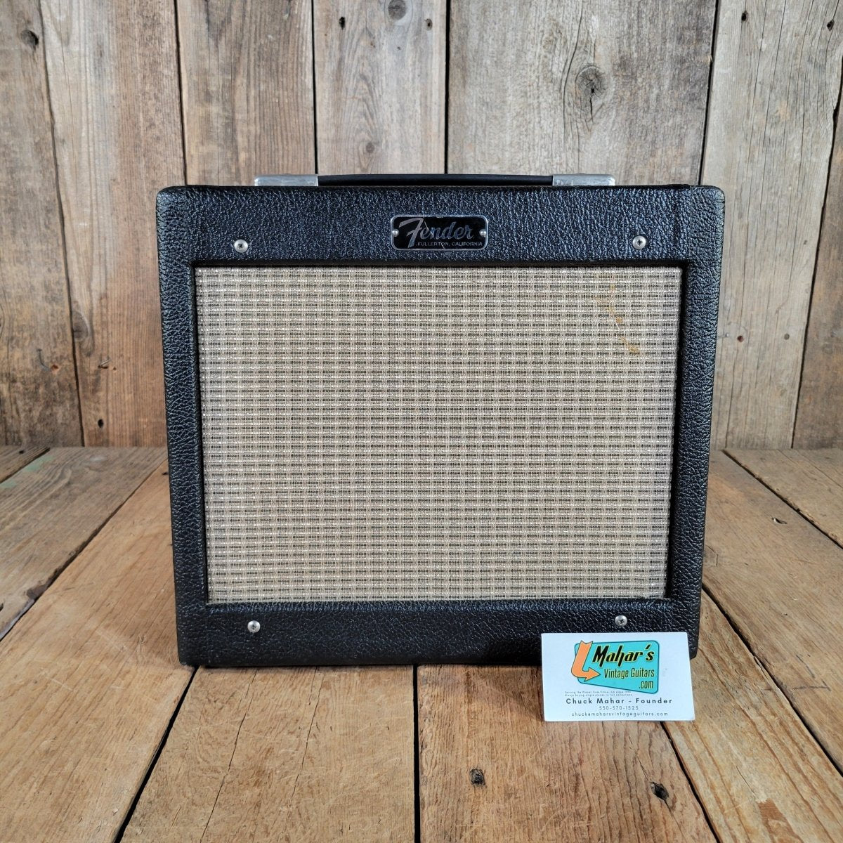 Fender 1964 Champ 5F1 Rare Tweed Style in Black, All Original, Near Mint - Mahar's Vintage Guitars