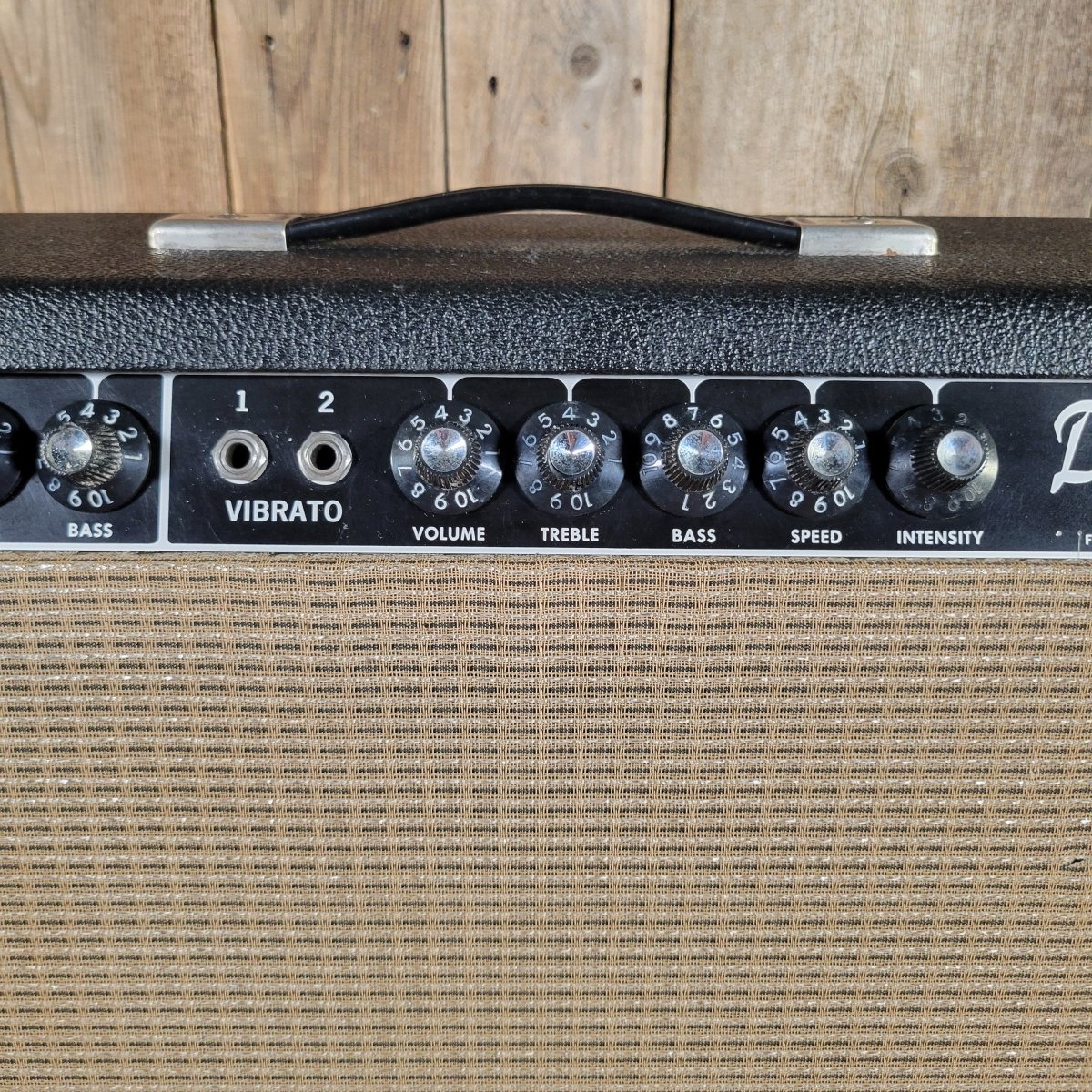 Fender 1964 Deluxe Amp Blackpanel Pre CBS Excellent Condition - Mahar's Vintage Guitars