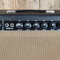 Fender 1964 Deluxe Reverb AB763 Pre-CBS No Logo Black Tolex Excellent - Mahar's Vintage Guitars