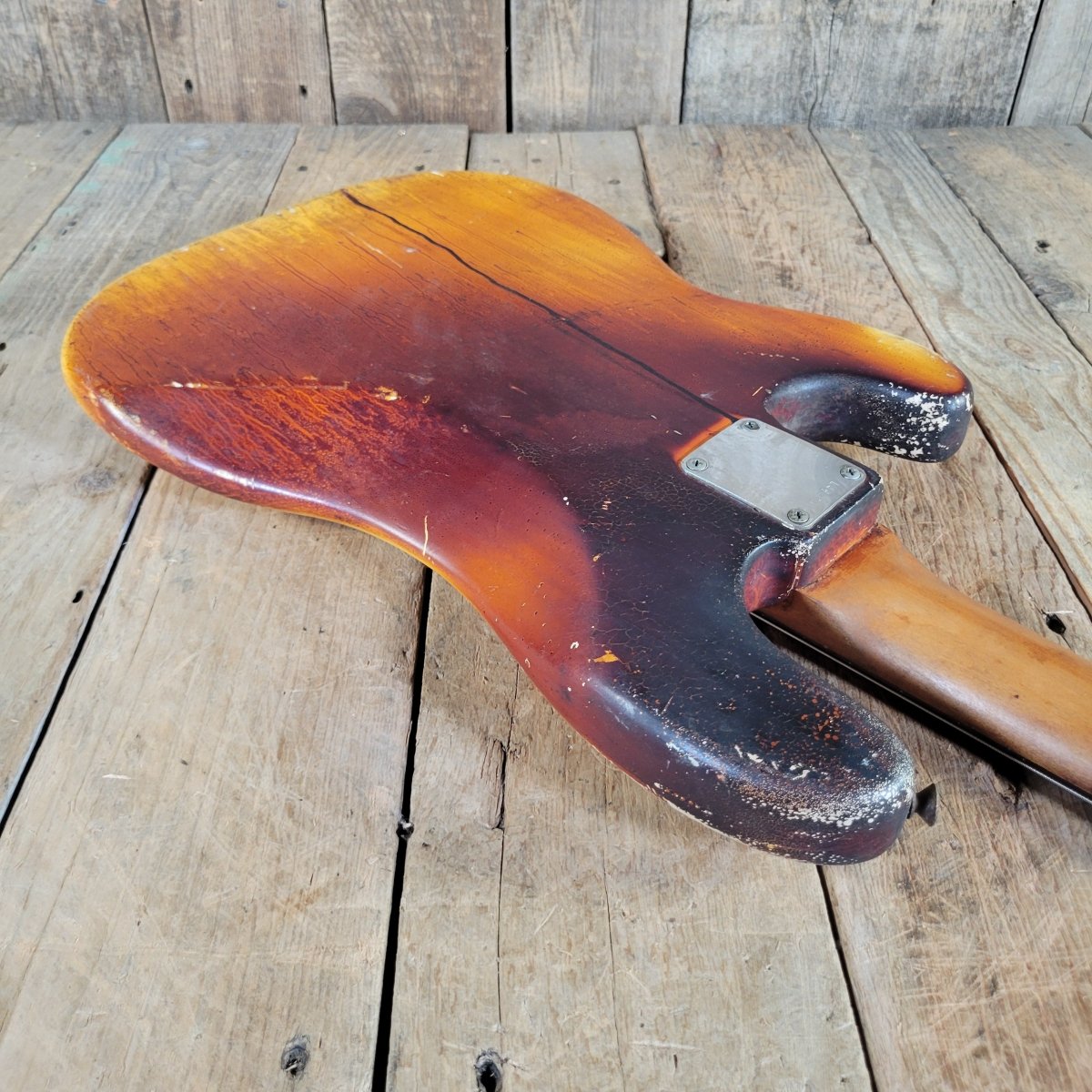 Fender 1964 P Bass "Inferno" All-Original and Playable Fire Victim - Mahar's Vintage Guitars
