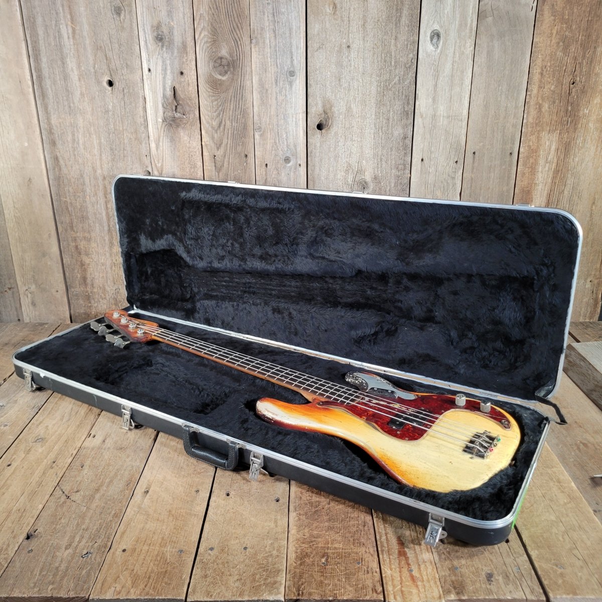 Fender 1964 P Bass "Inferno" All-Original and Playable Fire Victim - Mahar's Vintage Guitars