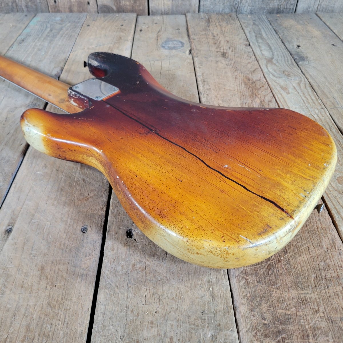 Fender 1964 P Bass "Inferno" All-Original and Playable Fire Victim - Mahar's Vintage Guitars
