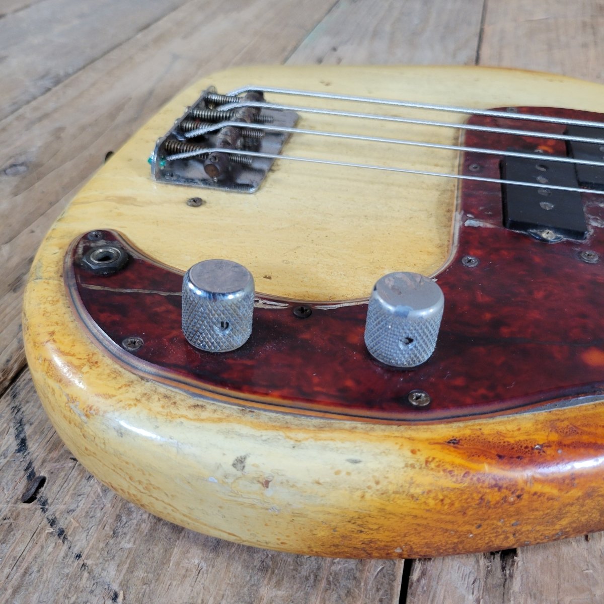 Fender 1964 P Bass "Inferno" All-Original and Playable Fire Victim - Mahar's Vintage Guitars