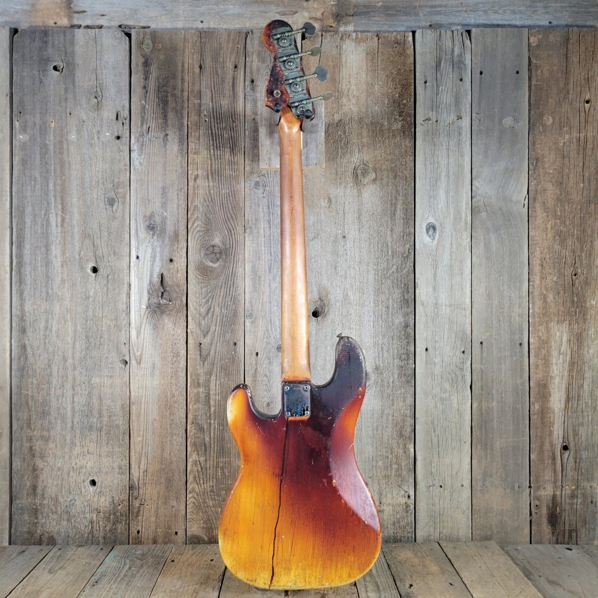 Fender 1964 P Bass "Inferno" All-Original and Playable Fire Victim - Mahar's Vintage Guitars