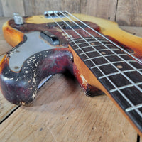 Fender 1964 P Bass "Inferno" All-Original and Playable Fire Victim - Mahar's Vintage Guitars