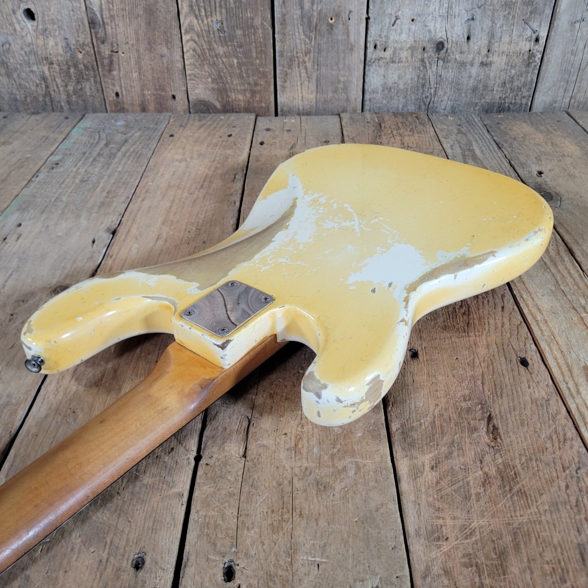 Fender 1964 Precision Bass Olympic White Very Good Pre - CBS - Mahar's Vintage Guitars