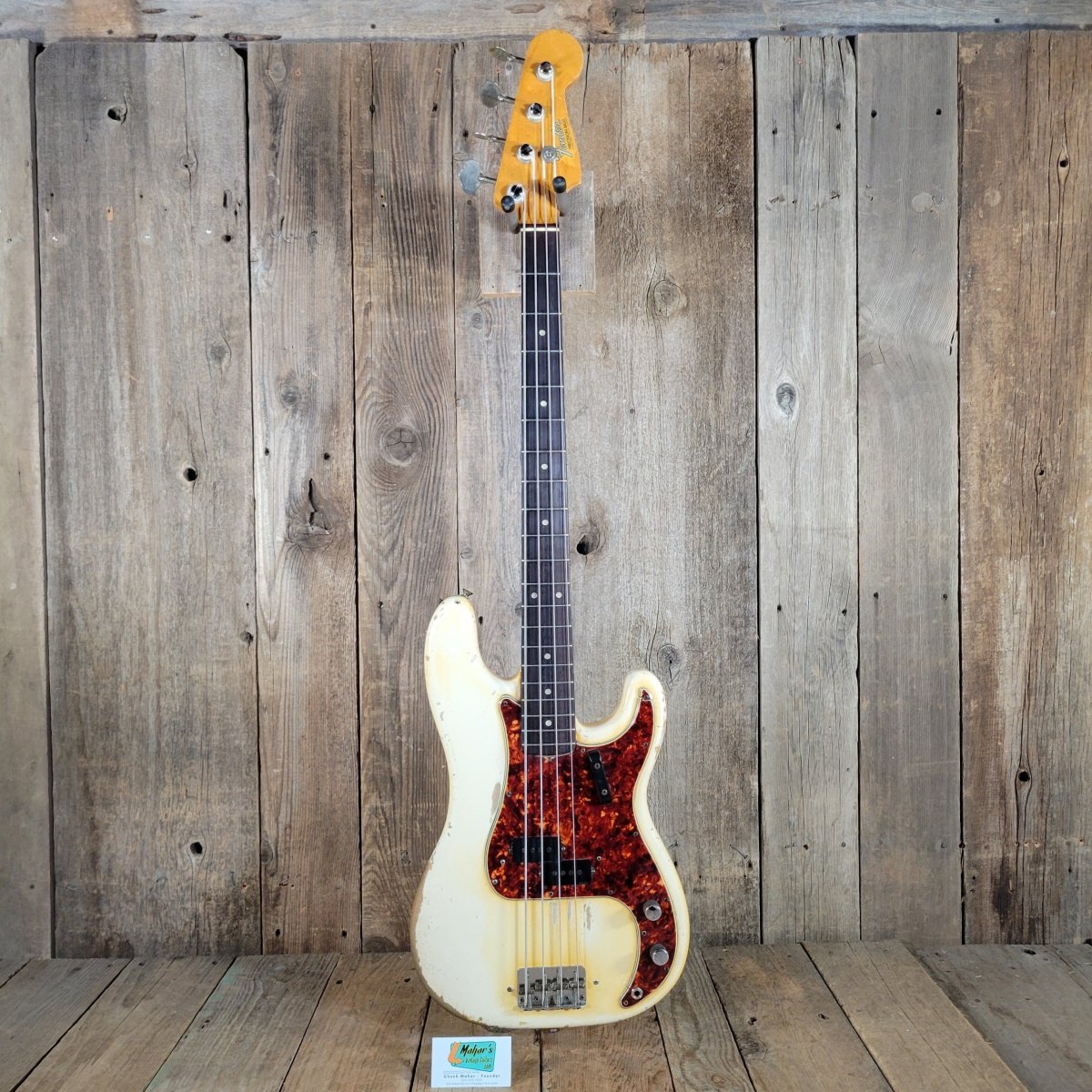 Fender Precision Bass Olympic White 1964 | Mahar's Vintage Guitars