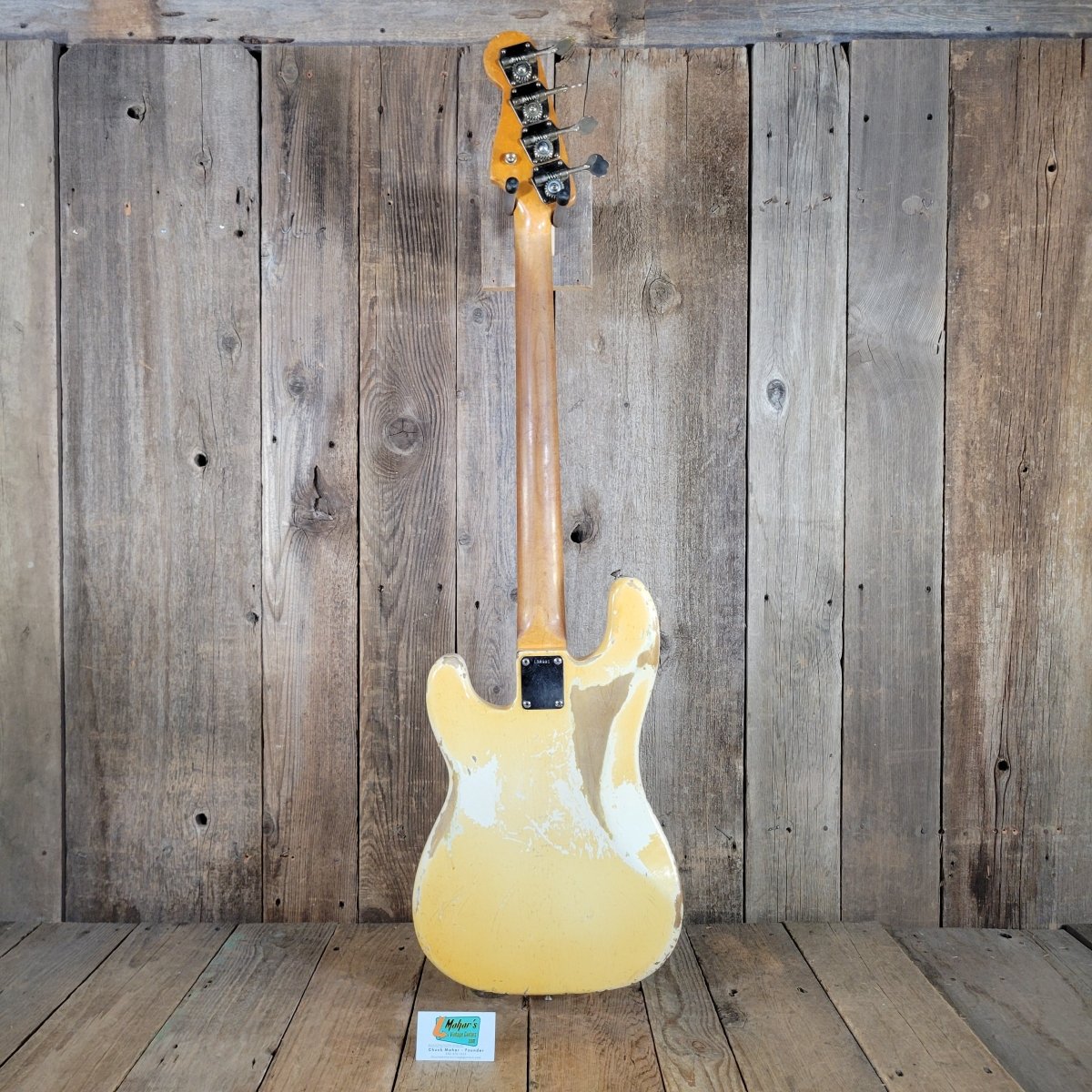 Fender 1964 Precision Bass Olympic White Very Good Pre - CBS - Mahar's Vintage Guitars