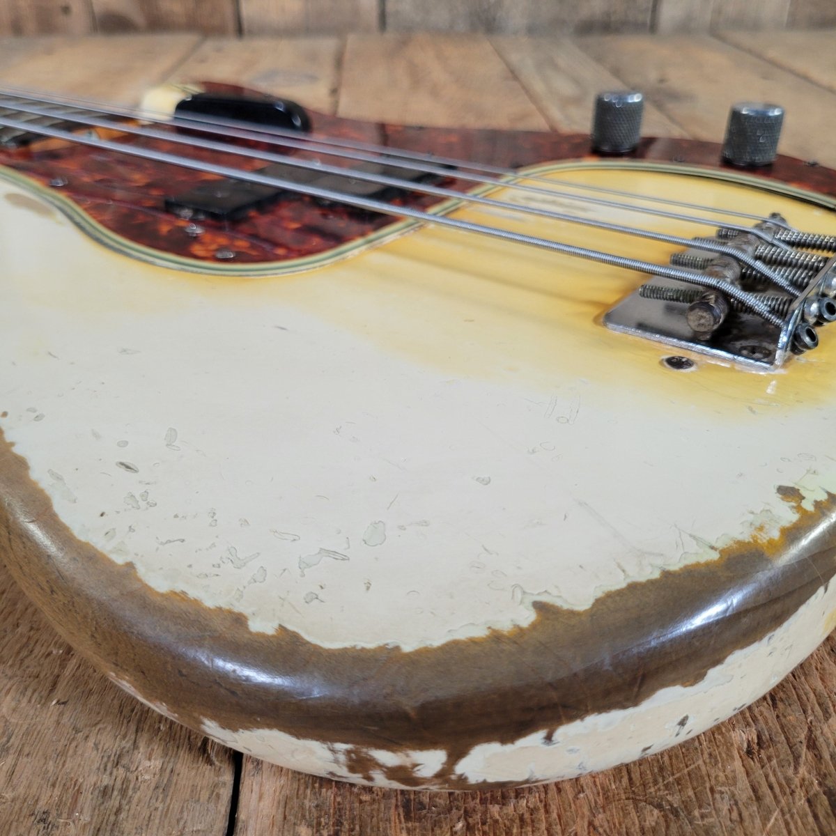 Fender 1964 Precision Bass Olympic White Very Good Pre - CBS - Mahar's Vintage Guitars