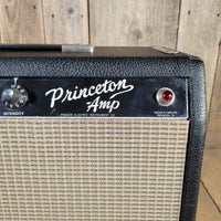 Fender 1964 Princeton AA964 Black Panel Pre CBS Vintage Amp, Serviced, Excellent - Mahar's Vintage Guitars