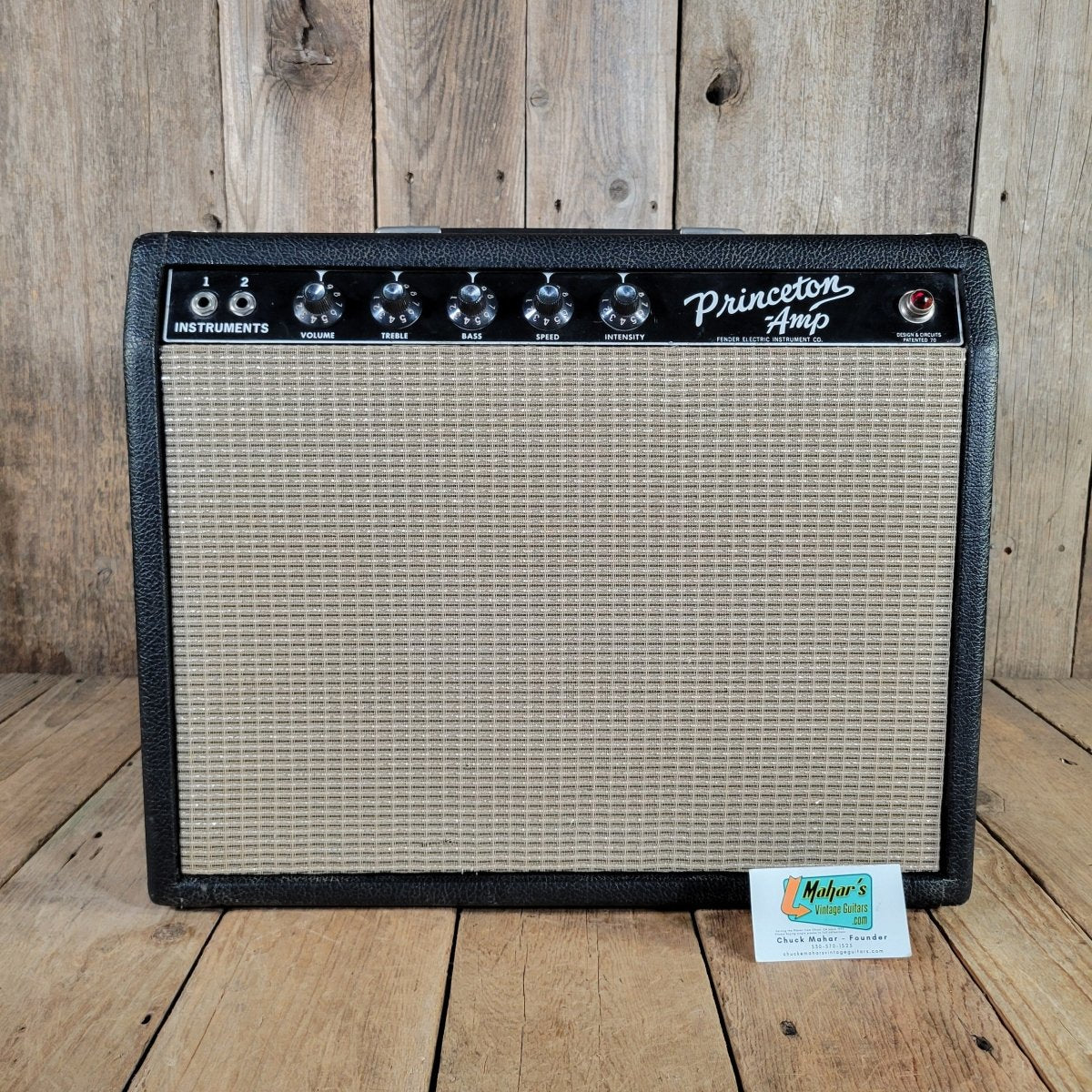 Fender 1964 Princeton AA964 Black Panel Pre CBS Vintage Amp, Serviced, Excellent - Mahar's Vintage Guitars