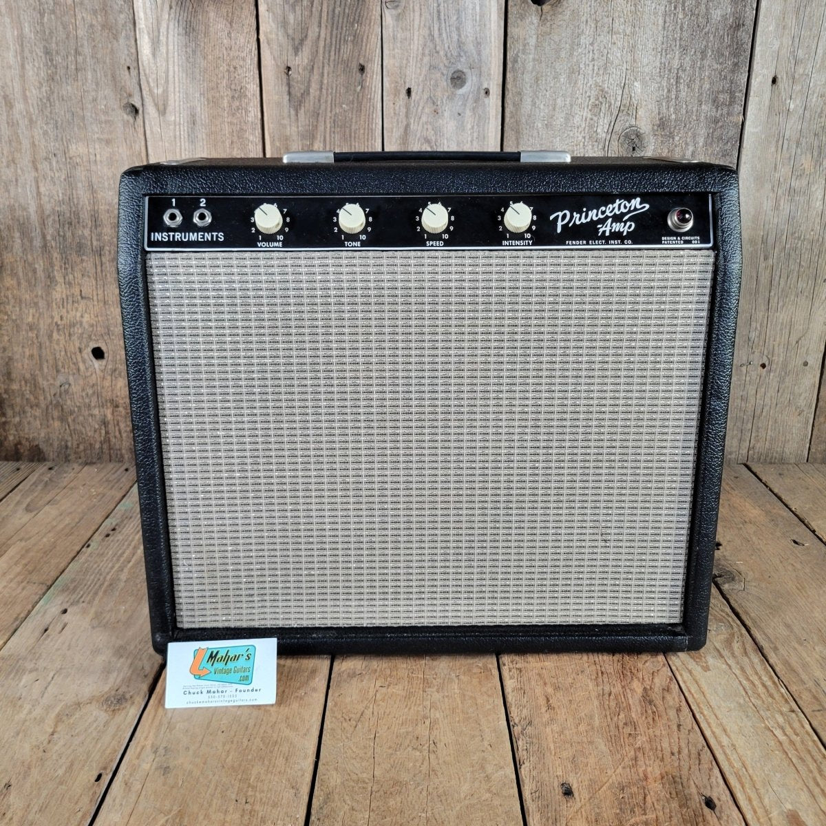 Fender 1964 Princeton Tuxedo Early Pre CBS Excellent - Mahar's Vintage Guitars